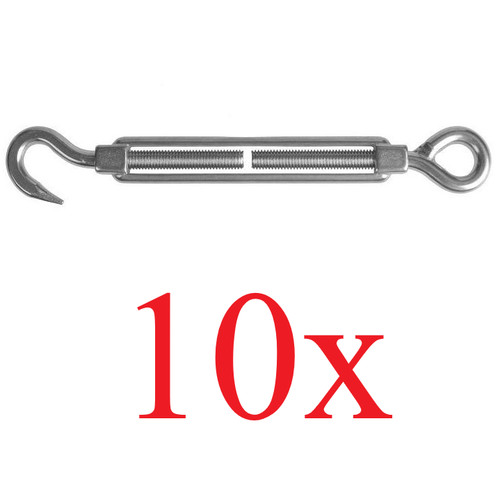 10x v4a edelstahl seilspanner - 10x,