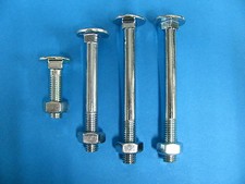 Schloßschrauben mit Muttern