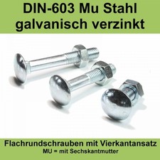 M6 DIN 603 Schloßschrauben