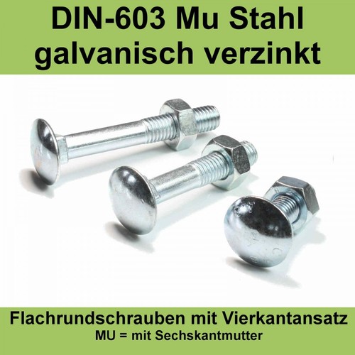 Din 603 schloßschrauben - m6,
