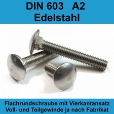M10 DIN 603 A2 Edelstahl