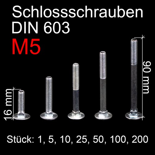 Schloßschrauben - , m5