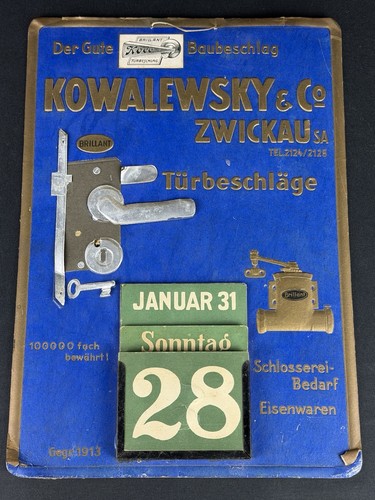 Altes werbeschild kowalewsky - altes,