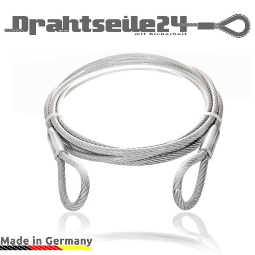 Stahlseil ummantelt mit ösen - ummantelt,